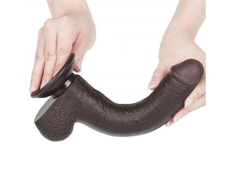 9'' Sliding Skin Dual Layer Dong Black - 6
