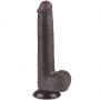 9'' Sliding Skin Dual Layer Dong Black - 2
