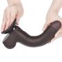 9'' Sliding Skin Dual Layer Dong Black - 7