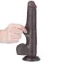9'' Sliding Skin Dual Layer Dong Black - 13