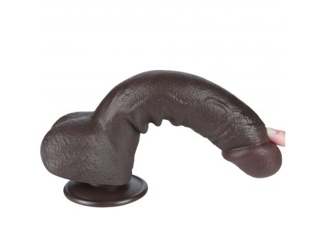 9.5'' Sliding Skin Dual Layer Dong Black - 11