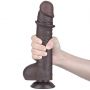 9.5'' Sliding Skin Dual Layer Dong Black - 5