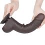 9.5'' Sliding Skin Dual Layer Dong Black - 7