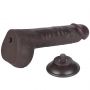 9.5'' Sliding Skin Dual Layer Dong Black - 8