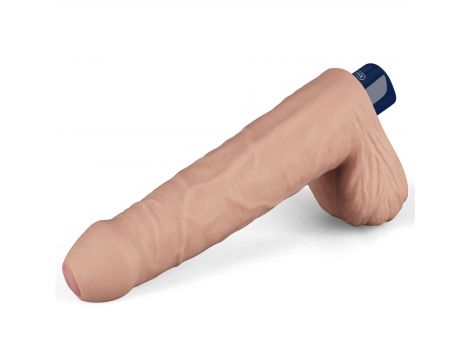 Realistyczne dildo wibrujące Lovetoy Real Softee 23 cm cieliste USB - 6