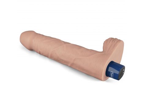 Realistyczne dildo wibrujące Lovetoy Real Softee 23 cm cieliste USB - 8