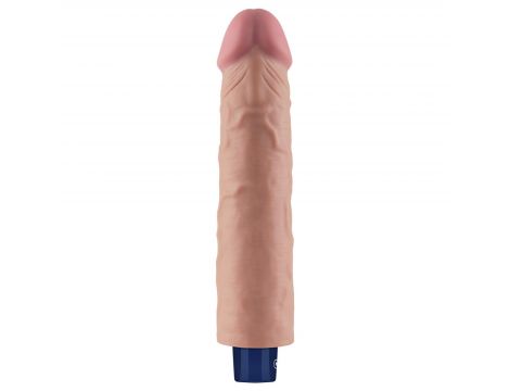 9.5" REAL SOFTEE Rechargeable TPE Vibrating Dildo(Flesh) - 10