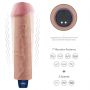 9.5" REAL SOFTEE Rechargeable TPE Vibrating Dildo(Flesh) - 2