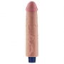 9.5" REAL SOFTEE Rechargeable TPE Vibrating Dildo(Flesh) - 6
