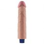 9.5" REAL SOFTEE Rechargeable TPE Vibrating Dildo(Flesh) - 11