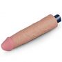 9.5" REAL SOFTEE Rechargeable TPE Vibrating Dildo(Flesh) - 13