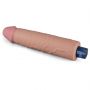 9.5" REAL SOFTEE Rechargeable TPE Vibrating Dildo(Flesh) - 8