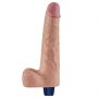 10" REAL SOFTEE Rechargeable TPE Vibrating Dildo(Flesh) - 9