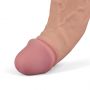 10" REAL SOFTEE Rechargeable TPE Vibrating Dildo(Flesh) - 13