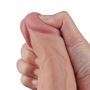 10" REAL SOFTEE Rechargeable TPE Vibrating Dildo(Flesh) - 12