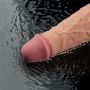 10" REAL SOFTEE Rechargeable TPE Vibrating Dildo(Flesh) - 15