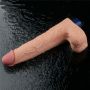 10" REAL SOFTEE Rechargeable TPE Vibrating Dildo(Flesh) - 16