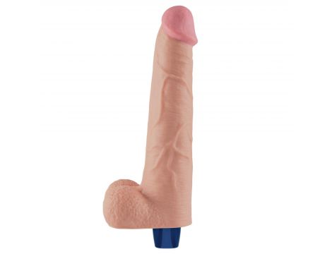Dildo realistyczne wibrujące Lovetoy Softee TPE cieliste USB 26,5 cm - 10