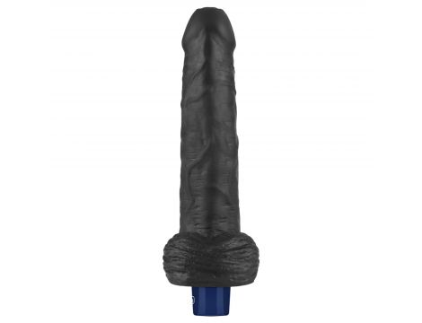 Realistyczne dildo wibrujące Lovetoy Real Softee czarne USB 23 cm - 6