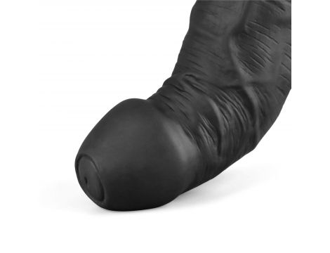 Realistyczne dildo wibrujące Lovetoy Real Softee czarne USB 23 cm - 8