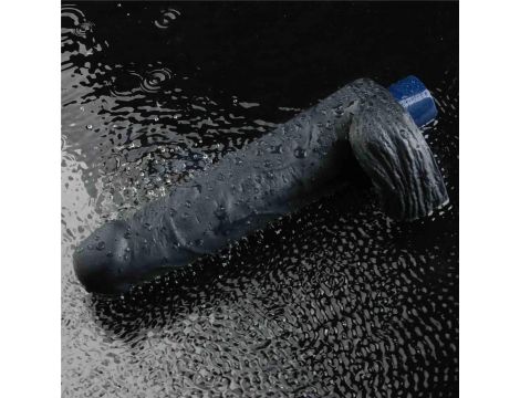 Realistyczne dildo wibrujące Lovetoy Real Softee czarne USB 23 cm - 15