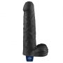 Realistyczne dildo wibrujące Lovetoy Real Softee czarne USB 23 cm - 6