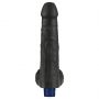 Realistyczne dildo wibrujące Lovetoy Real Softee czarne USB 23 cm - 10