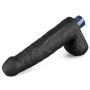 Realistyczne dildo wibrujące Lovetoy Real Softee czarne USB 23 cm - 11