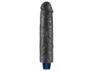 Realistyczne dildo wibrujące Lovetoy Softee czarne USB 24 cm