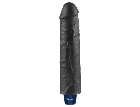 Realistyczne dildo wibrujące Lovetoy Softee czarne USB 24 cm - 4