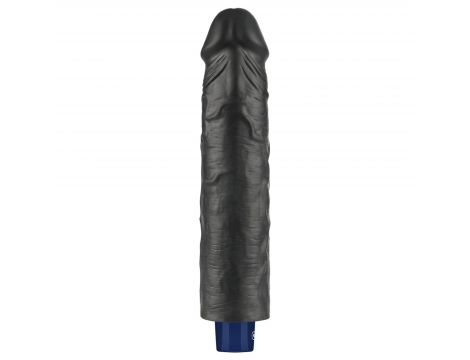 Realistyczne dildo wibrujące Lovetoy Softee czarne USB 24 cm - 8