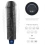 Realistyczne dildo wibrujące Lovetoy Softee czarne USB 24 cm - 4