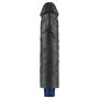 Realistyczne dildo wibrujące Lovetoy Softee czarne USB 24 cm - 9