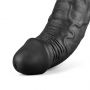 Realistyczne dildo wibrujące Lovetoy Softee czarne USB 24 cm - 14