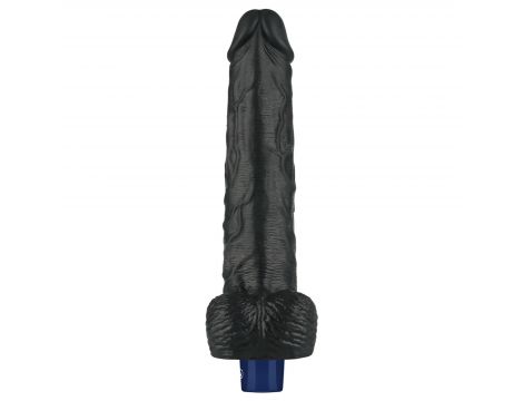 Dildo realistyczne wibrujące Lovetoy Real Softee czarne USB 25cm - 9