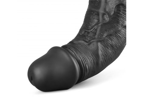 Dildo realistyczne wibrujące Lovetoy Real Softee czarne USB 25cm - 10