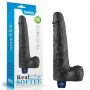 Dildo realistyczne wibrujące Lovetoy Real Softee czarne USB 25cm - 2