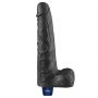 Dildo realistyczne wibrujące Lovetoy Real Softee czarne USB 25cm - 6