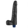 Dildo realistyczne wibrujące Lovetoy Real Softee czarne USB 25cm - 9