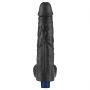 Dildo realistyczne wibrujące Lovetoy Real Softee czarne USB 25cm - 5