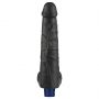 Dildo wibrujące realistyczne Lovetoy TPE czarne 27cm ładowane - 6
