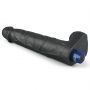 Dildo wibrujące realistyczne Lovetoy TPE czarne 27cm ładowane - 8