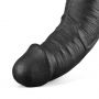 Dildo wibrujące realistyczne Lovetoy TPE czarne 27cm ładowane - 9