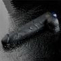 Dildo wibrujące realistyczne Lovetoy TPE czarne 27cm ładowane - 13