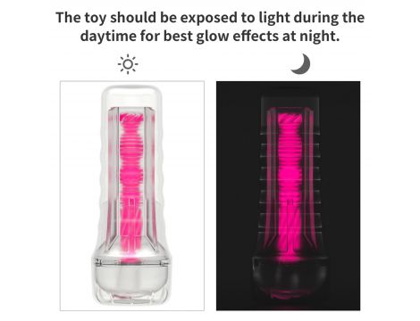 8.5'' Lumino Play Masturbator - Pink Glow - 6