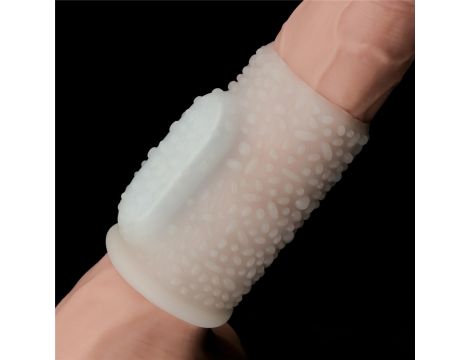 Vibrating Drip Knights Ring (White) - 5