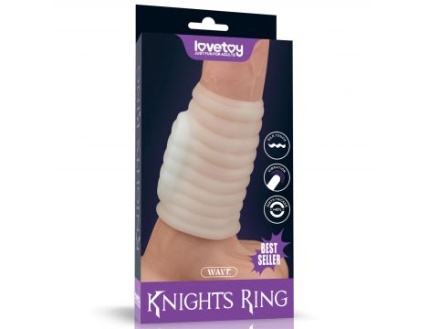 Vibrating Wave Knights Ring