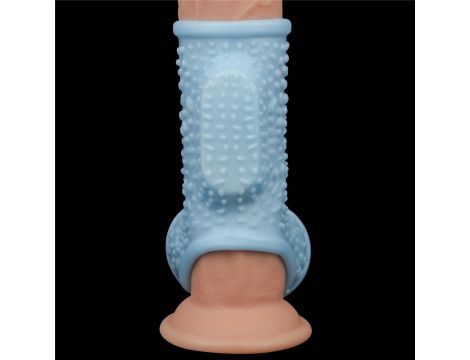 Vibrating Drip Knights Ring with Scrotum Sleeve - 3