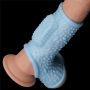 Vibrating Drip Knights Ring with Scrotum Sleeve - 6