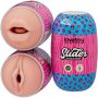 Masturbator dwustronny Lovetoy usta i pochwa z wibracjami - 2